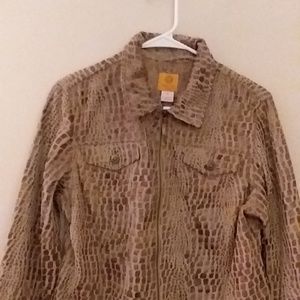 Faux Alligator-type Shirt/Jacket